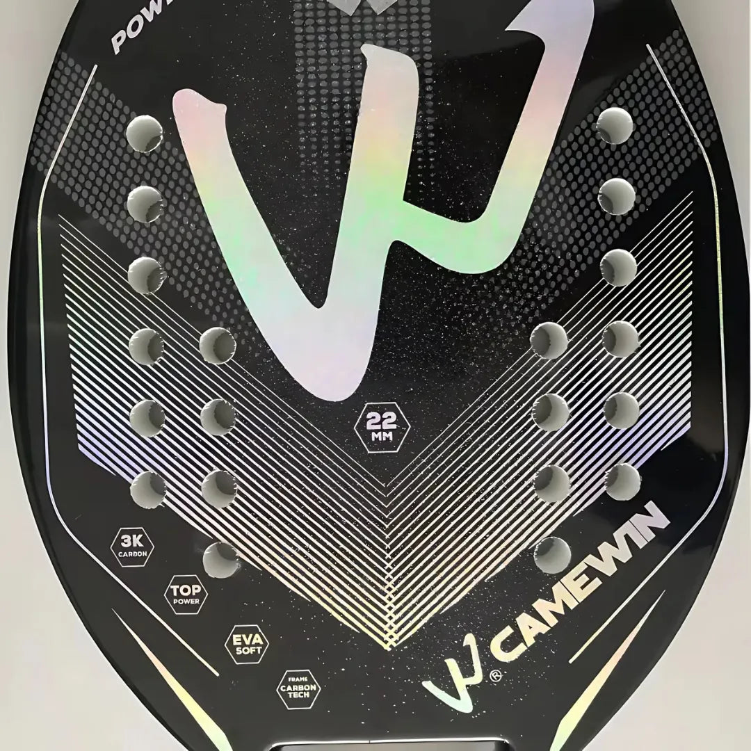 Raquete-de-Beach-Tennis-Camewin-3K-Carbon-PowerSurf-tribos-club