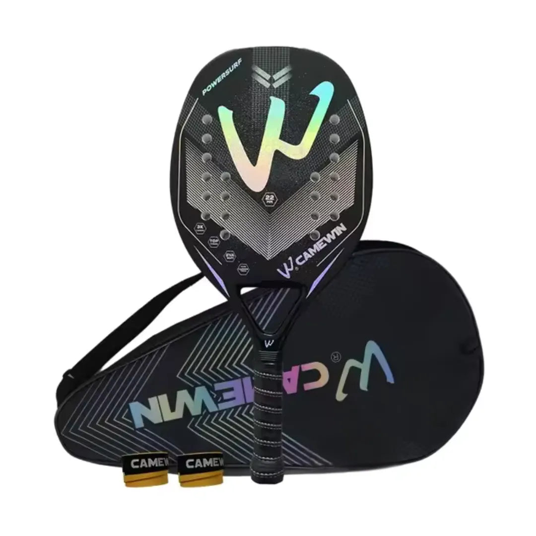 Raquete-de-Beach-Tennis-Camewin-3K-Carbon-PowerSurf-tribos-club